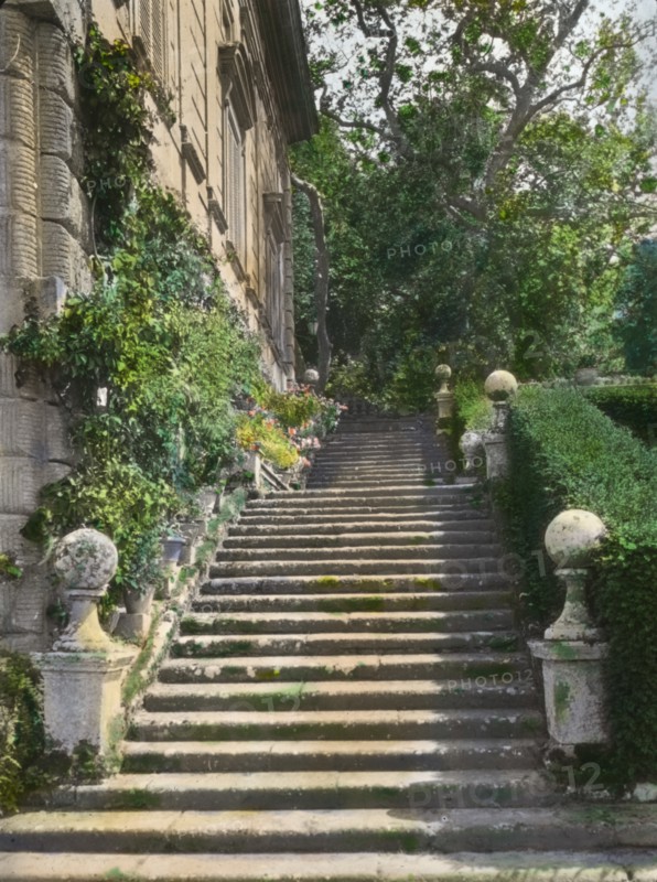 Villa Lante, Bagnaia, Lazio, Italy, 1925. Creator: Frances Benjamin Johnston.