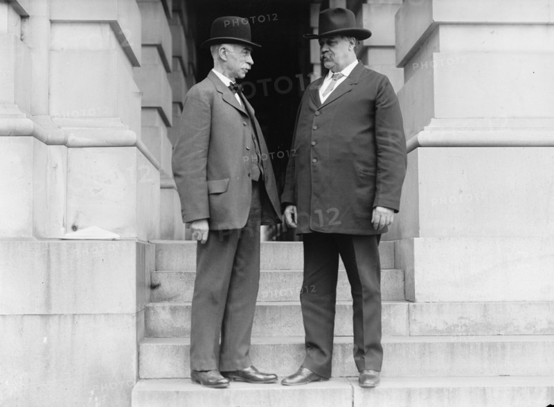 Moses Edwin Clapp, Senator From Minnesota, Right, with James C. Haynes, Mayor of Minneapolis, 1911. Creator: Harris & Ewing.