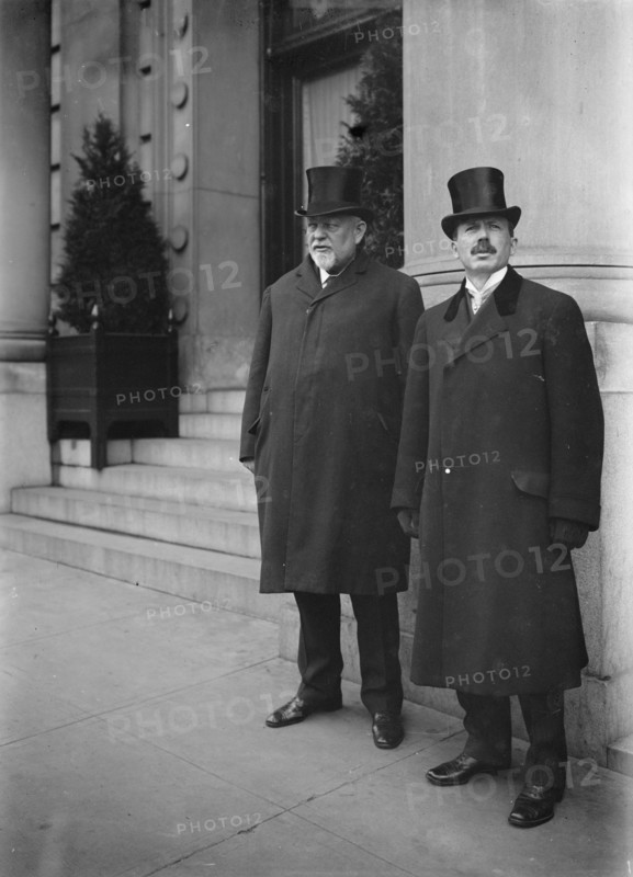 Francis E. McGovern, Governor of Wisconsin, Right, with Gov. Carey of Illinois, 1912. Creator: Harris & Ewing.