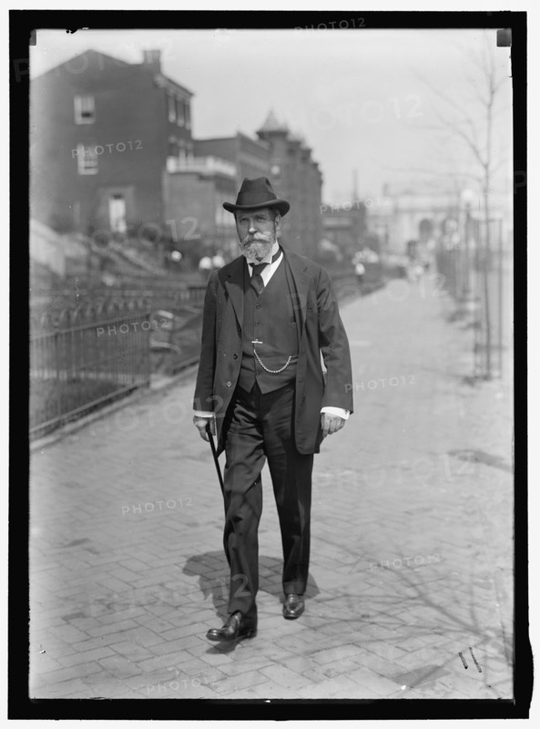 Charles Evans Hughes walking away from Union Station, Washington, D.C..., between 1913 and 1917. Creator: Harris & Ewing.