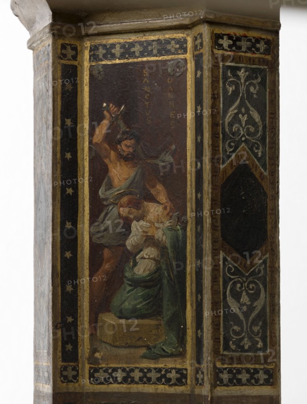 Maquette du décor de la chapelle des Morts (dite chapelle des Ames) église Notre-Dame..., c.1836. Creator: Merry Joseph Blondel.