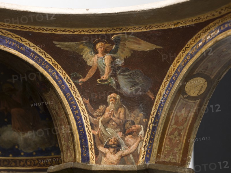 Maquette du décor de la chapelle des Morts (dite chapelle des Ames) église Notre-Dame..., c.1836. Creator: Merry Joseph Blondel.
