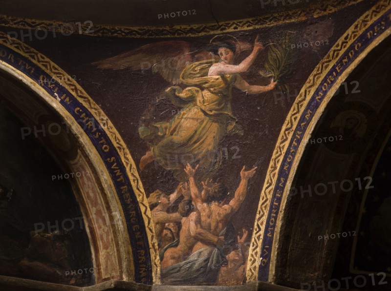 Maquette du décor de la chapelle des Morts (dite chapelle des Ames) église Notre-Dame..., c.1836. Creator: Merry Joseph Blondel.