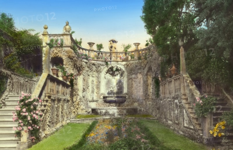 Villa Gamberaia, Bagnaia, Lazio, Italy, 1925. Creator: Frances Benjamin Johnston.