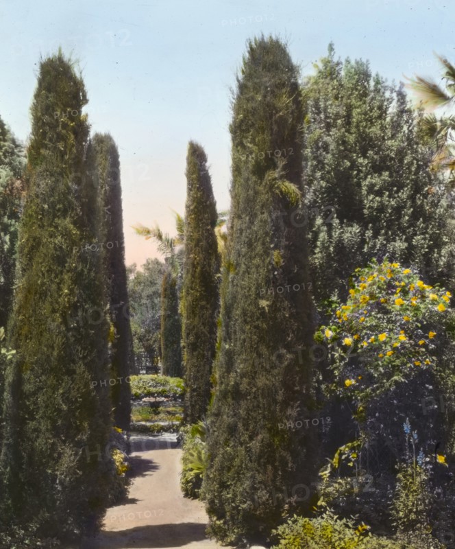 Glendessary, Robert Cameron Rogers house, Glendessary Lane, Santa Barbara, California, 1917. Creator: Frances Benjamin Johnston.