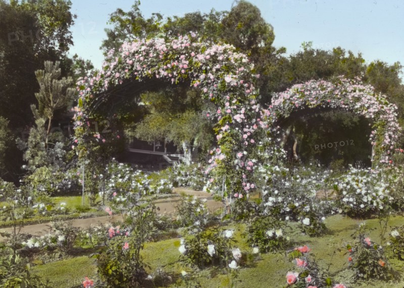 Glen Oaks, James Hobart Moore house, East Valley Road, Montecito, California, 1917. Creator: Frances Benjamin Johnston.
