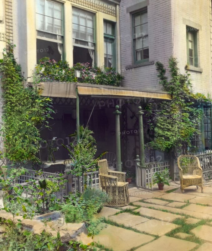 Flagstones, Charles Clinton Marshall house, 117 West 55th Street, New York, New York, 1922. Creator: Frances Benjamin Johnston.