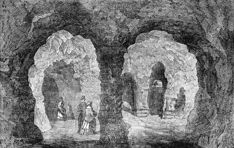 The Grotto, in Hawkstone Park, 1854. Creator: Unknown.