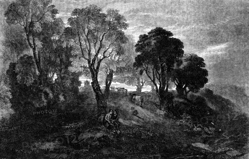 When the Kye Come Hame - drawn by G. Dodgson, 1854. Creator: Mason Jackson.