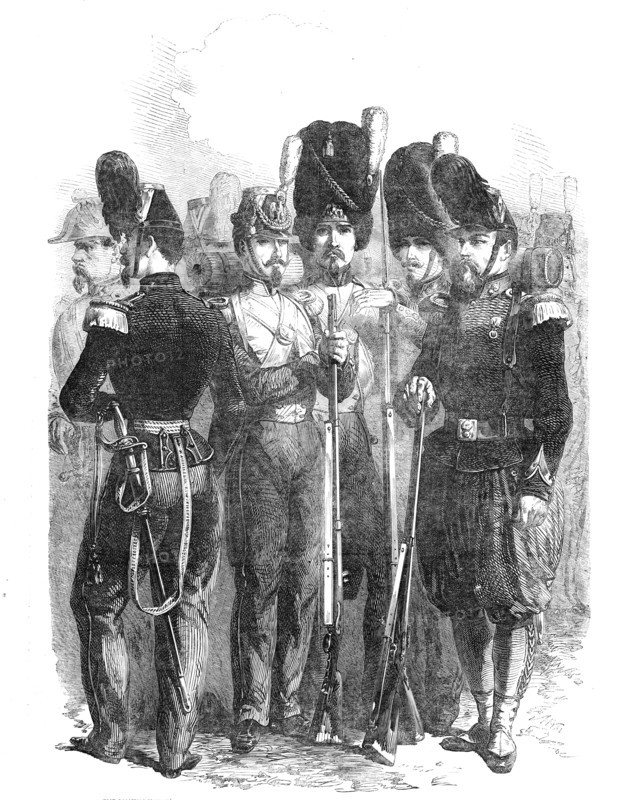 Infantry of the French Imperial Guard, 1854. Creator: Unknown.