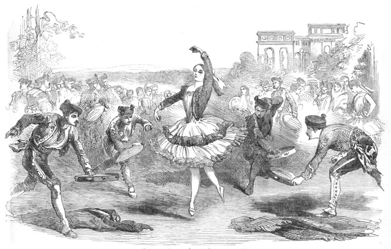 The Spanish Dancers, at the Haymarket Theatre, 1854. Creator: Unknown.