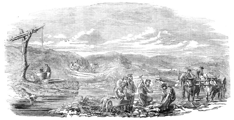 Sappers repairing the road between Schumla and Varna, 1854. Creator: Unknown.