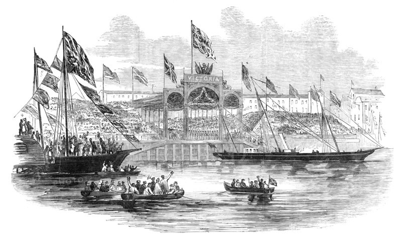 Embarkation of Her Majesty, at Hull, 1854. Creator: Unknown.