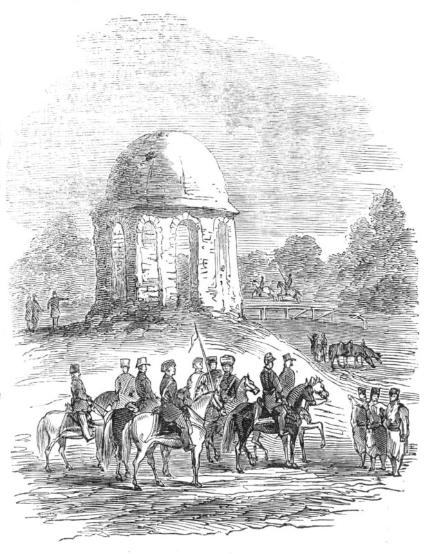 Monument at Croce di Petra, at Kalougaren, 1854. Creator: Unknown.