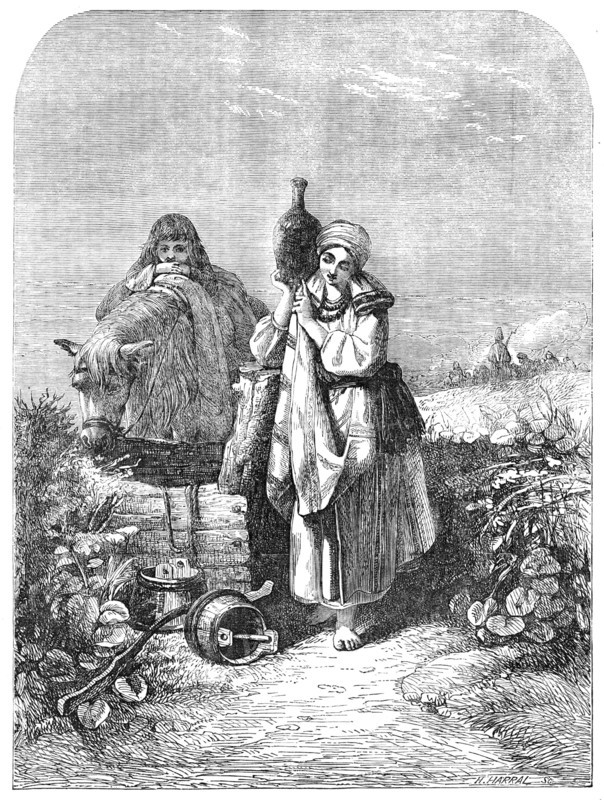 The Russian Serf, painted by Joseph J. Jenkins - from the Exhibition of the Society of..., 1854. Creator: Horace Harral.