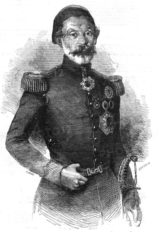 Omer Pacha - from a photograph by Mr. Robertson, of Constantinople, 1854. Creators: Unknown, Smyth.