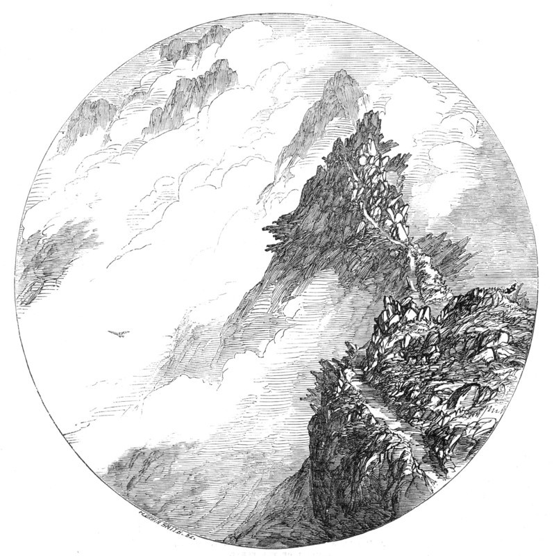 Swirrel Edge, Mount Helvellyn, 1854. Creator: Harvey Orrin Smith.