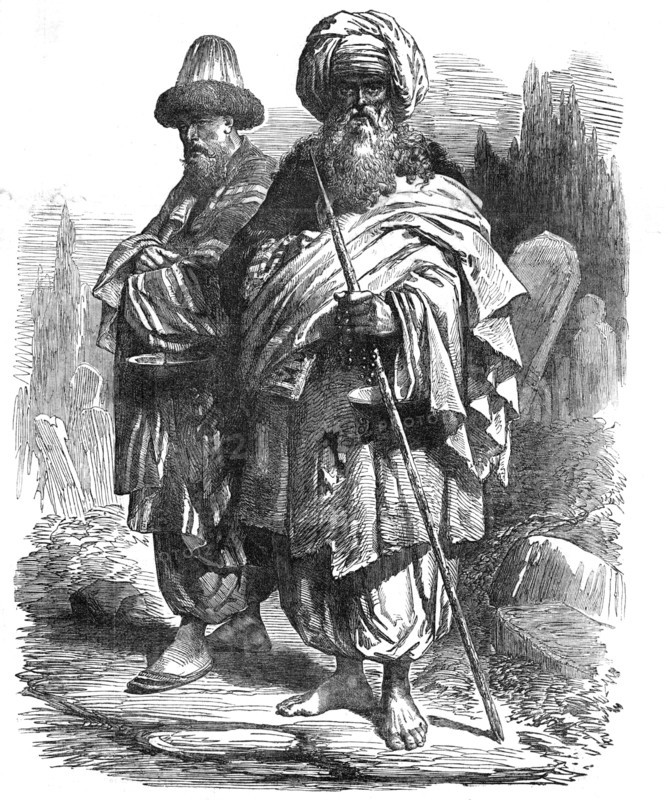 Turkish Dervishes - from an original drawing by James Robertson, of Constantinople, 1854. Creator: Unknown.