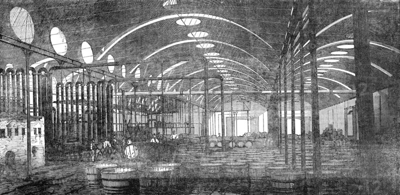 Price's Patent Candle Company - the Bromborough Pool Candle-Works - interior view..., 1854. Creator: Unknown.