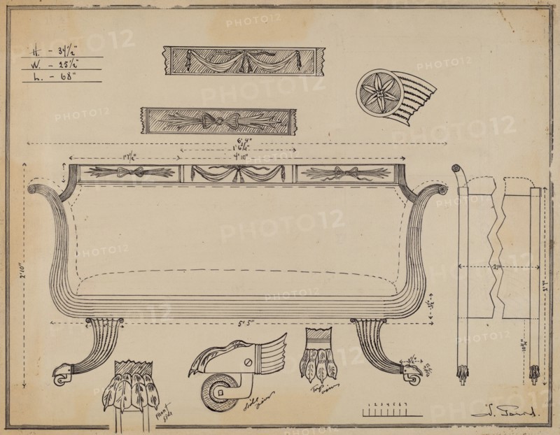 Sofa, c. 1936.