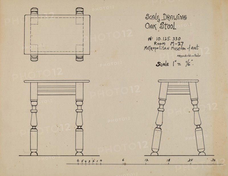 Stool, c. 1936.