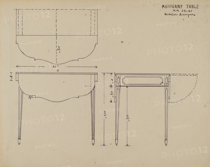 Table, c. 1936.