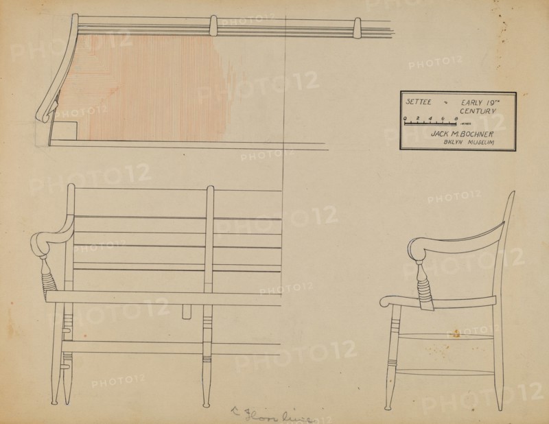 Settee, c. 1936.