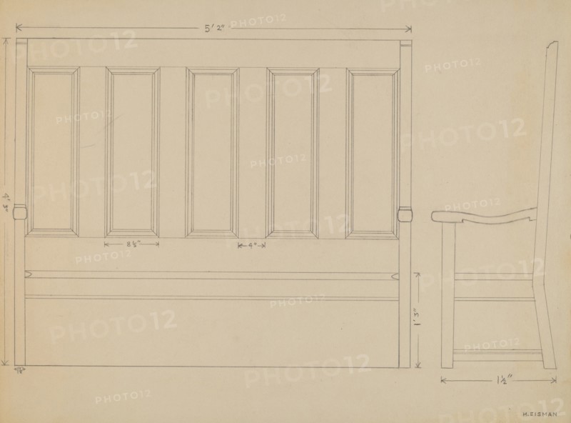 Settee, c. 1936.
