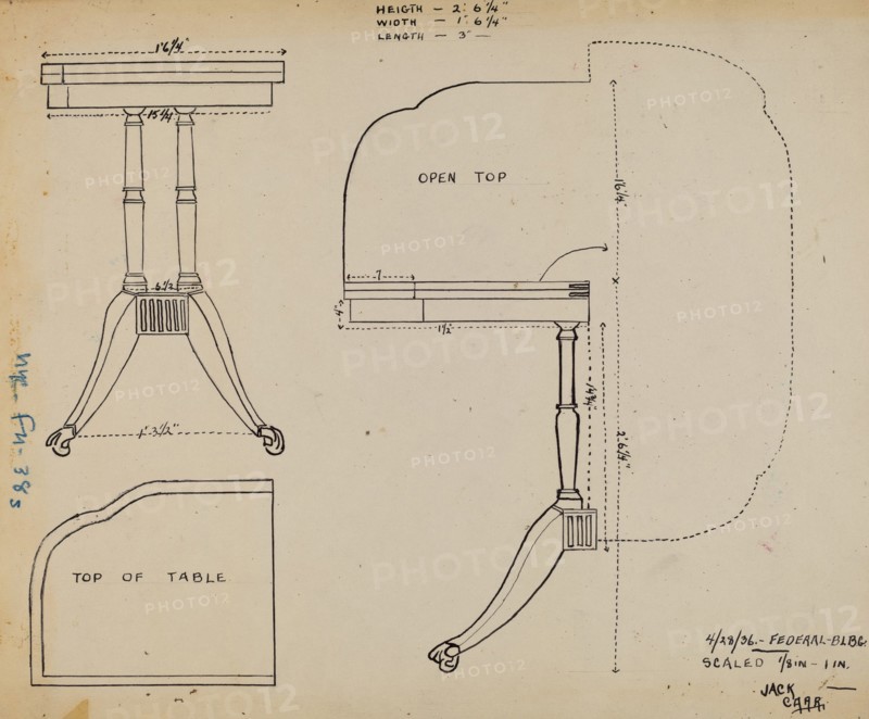 Card Table, 1936.