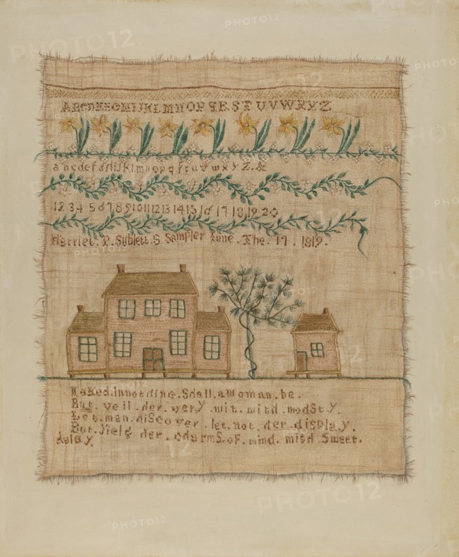 Sampler, c. 1938.