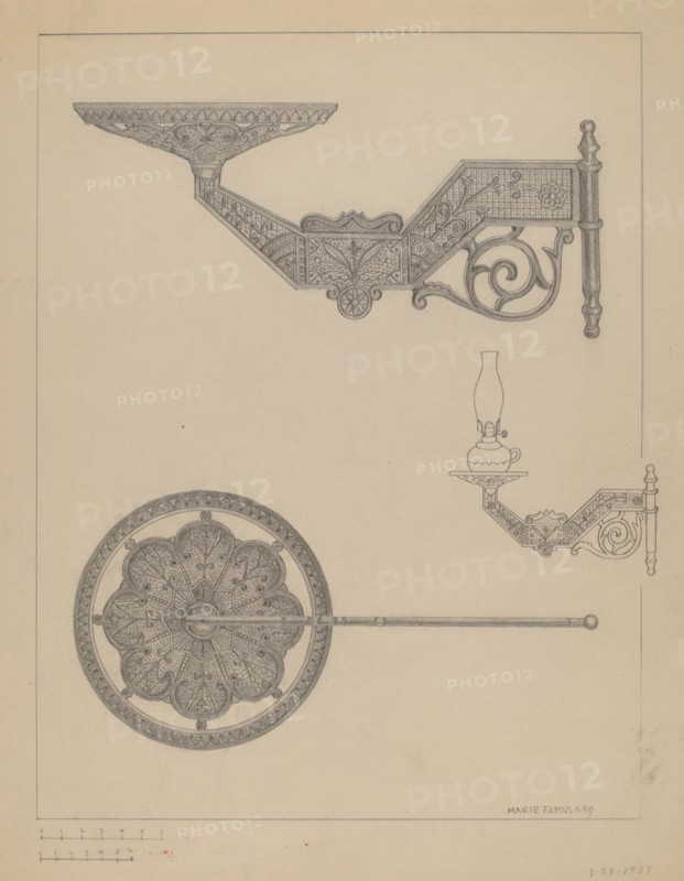 Lamp Bracket, 1937.