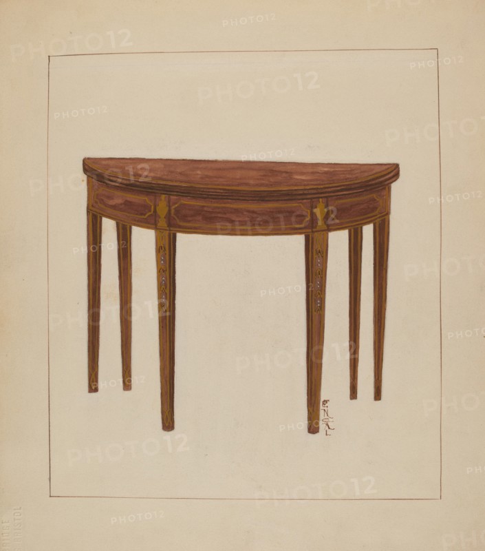Card Table, c. 1936.
