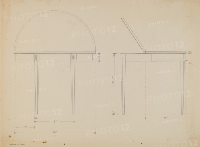 Card Table, c. 1937.