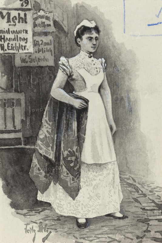 Dienstmadchen, 1893.