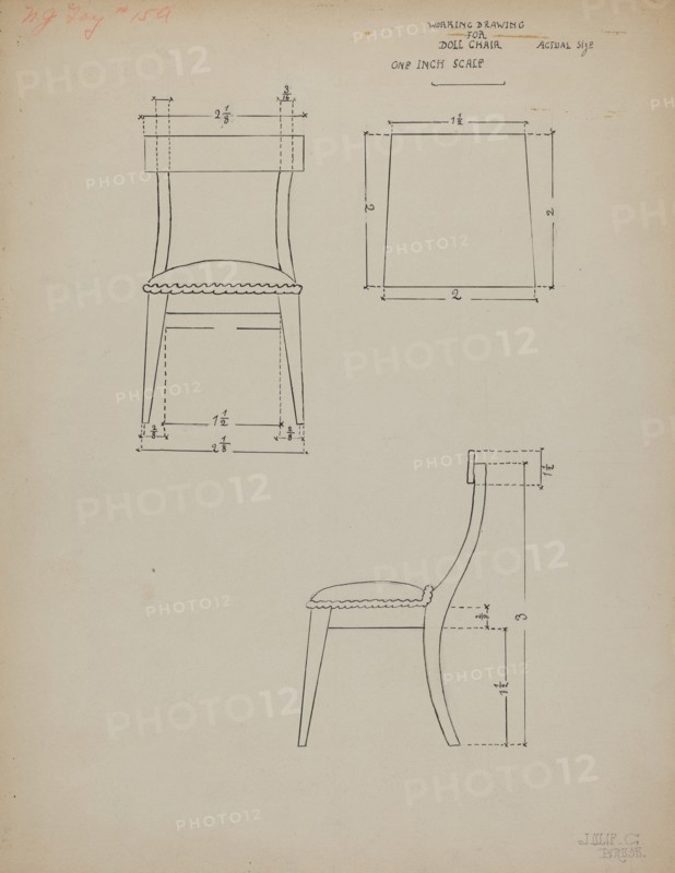 Doll Chair, c. 1936.