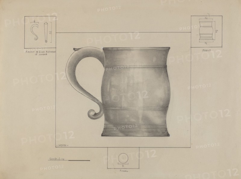 Pewter Mug, c. 1936.