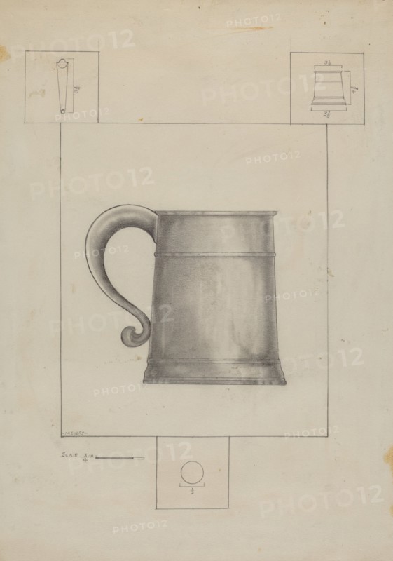 Pewter Mug, c. 1936.