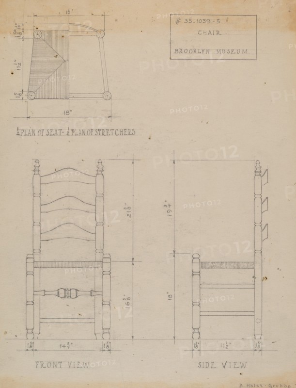 Side Chair, c. 1937.