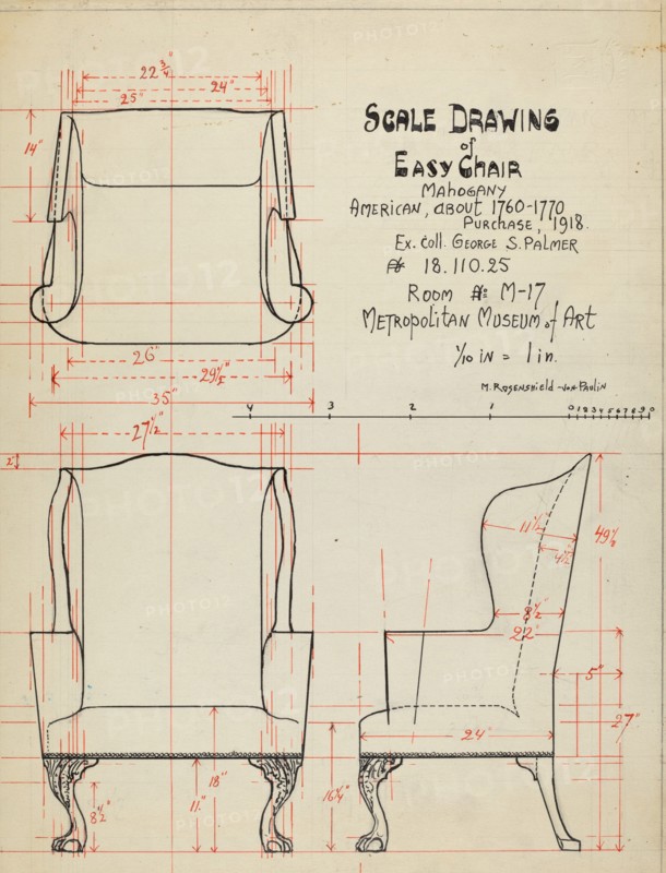 Wing Chair, c. 1936.