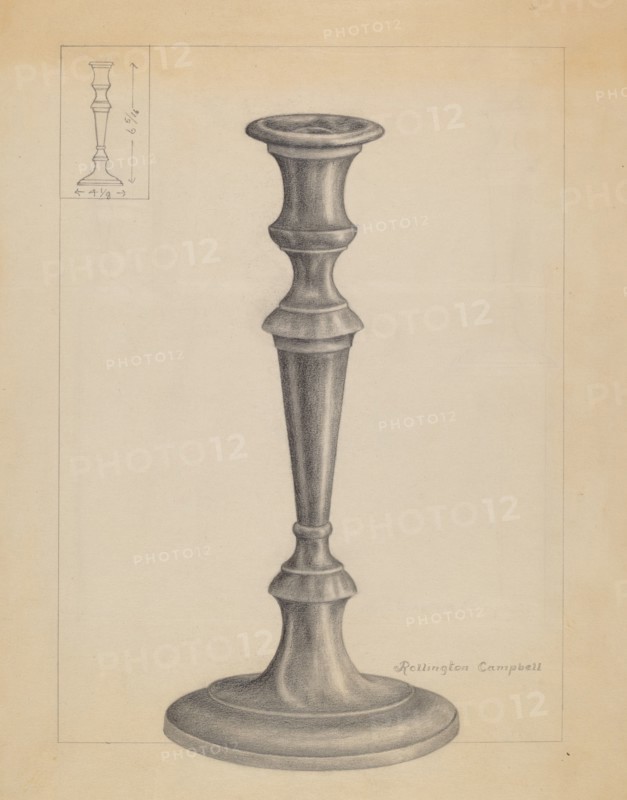 Candlestick, c. 1936.