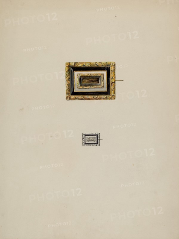 Hair Brooch, c. 1937.