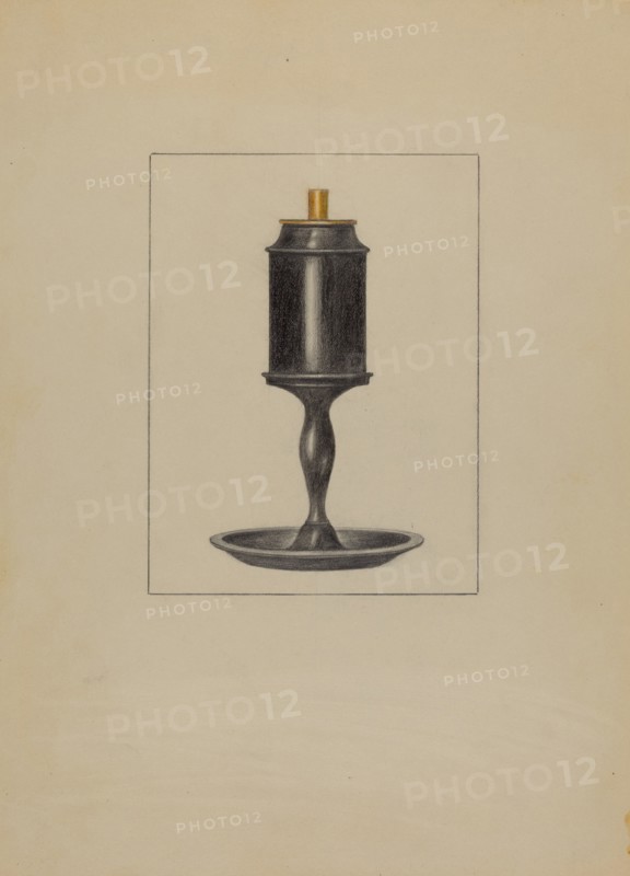 Pewter Lamp, c. 1936.