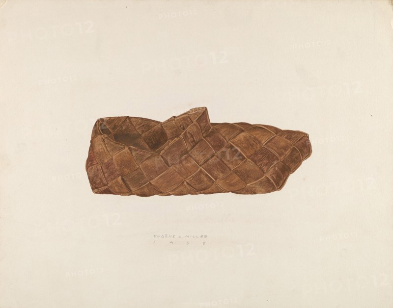 Birch Bark Shoe, 1938.