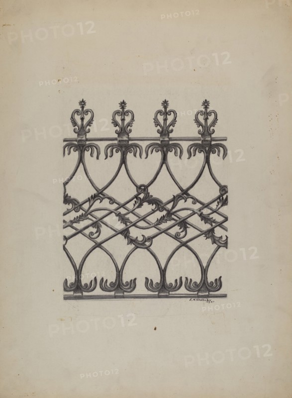 Cast Iron Fence, 1937.