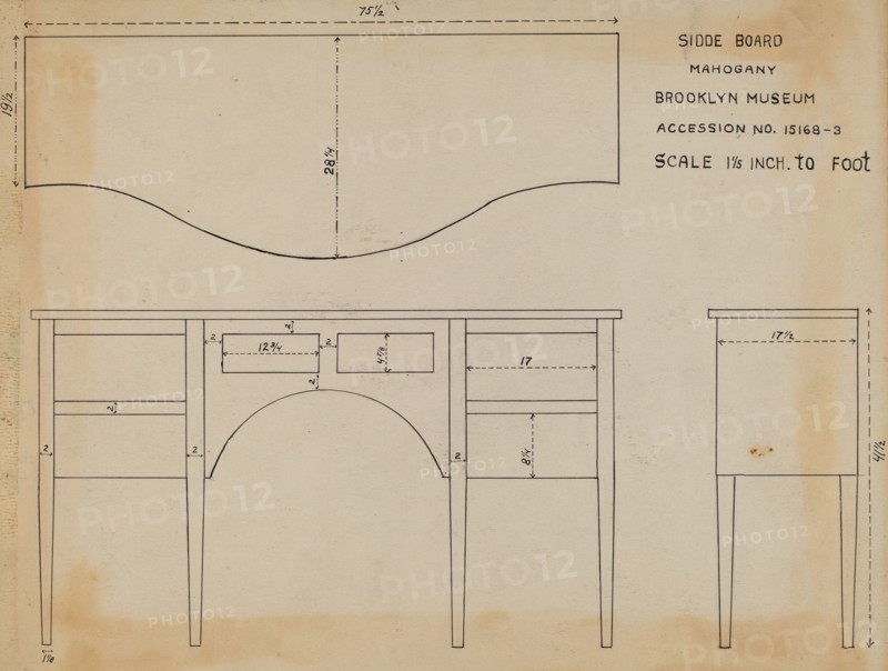 Side Board, 1935/1942.