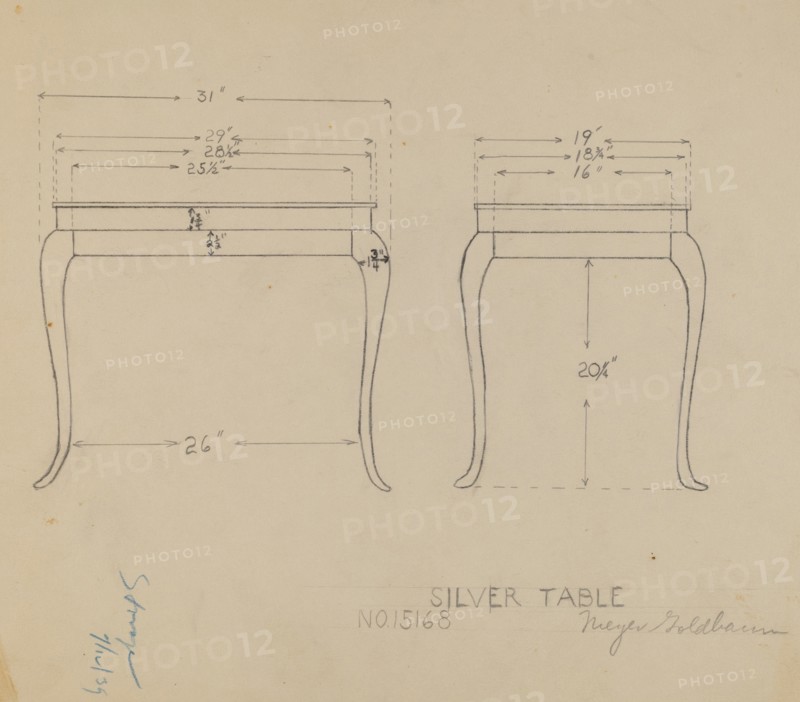 Silver Table, c. 1936.