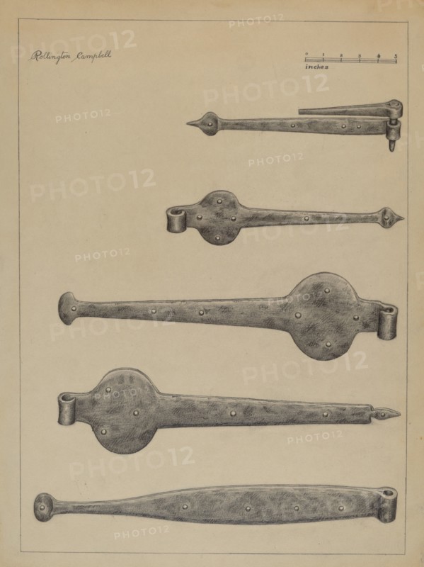 Strap Hinges, c. 1936.