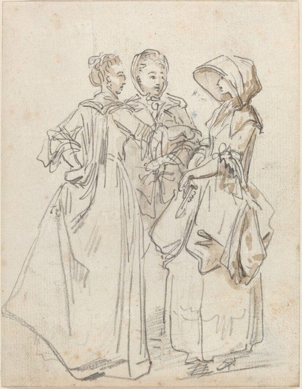 Three Ladies Chatting.