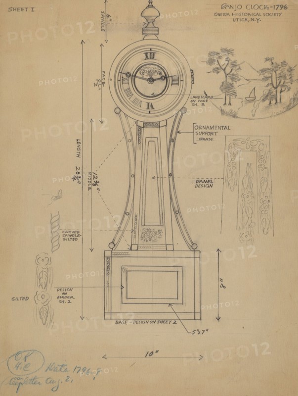 Banjo Clock, 1935/1942.