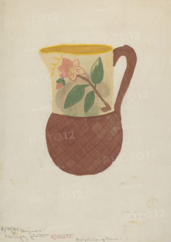 Majolica Pitcher, 1940.